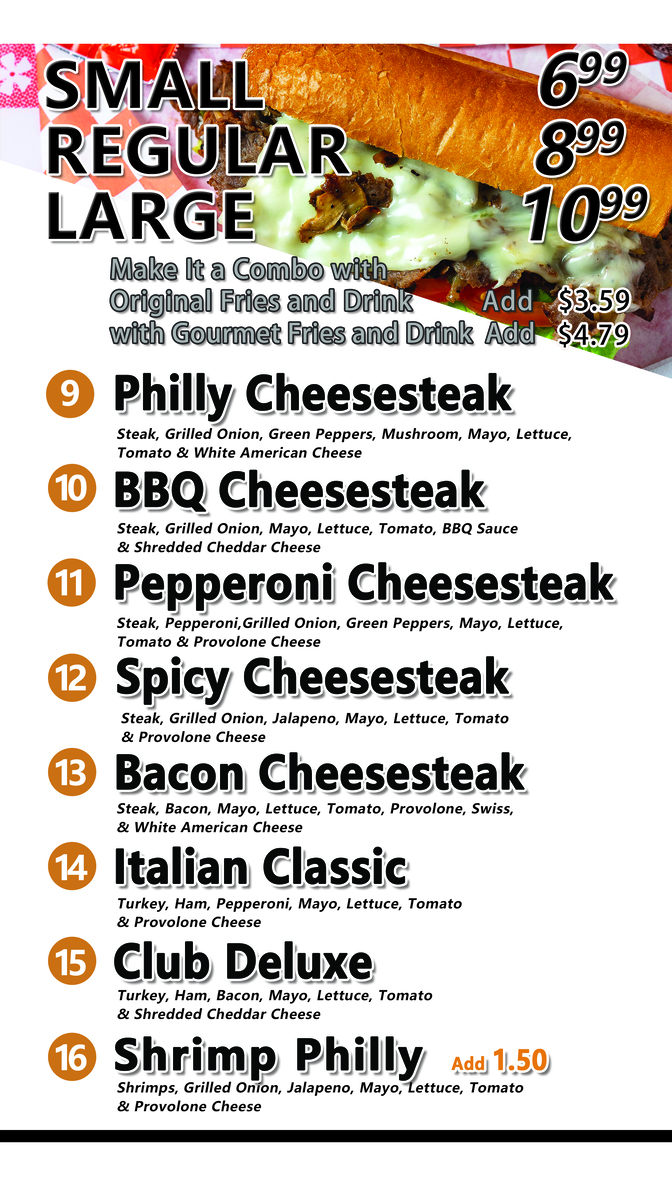BW Philly Steak Seafood